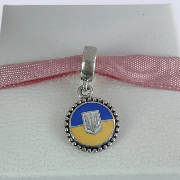 Pandora Ukraine Flag Charm - Picture 3 of 4
